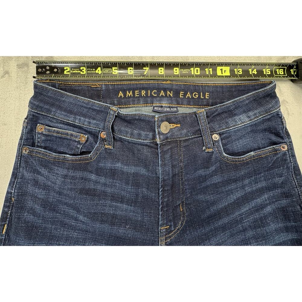 AMERICAN EAGLE Men’s Slim Straight Jeans Size 30x34 DARK WASH - Picture 5 of 9